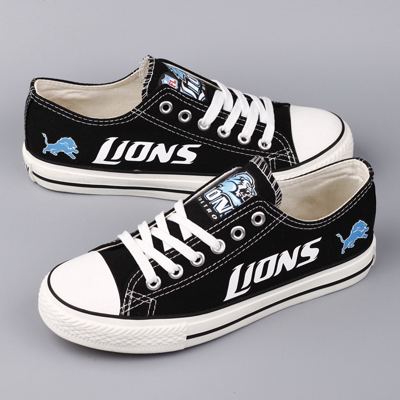 Women's Detroit Lions Repeat Print Low Top Sneakers 002